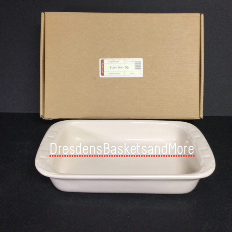 Blue Longaberger 2 Quart 11×7 Baking Dish – Dresden's Baskets and More